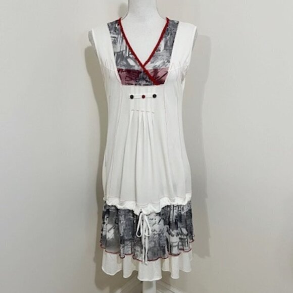 Dolcezza Michael Phillips Ltd White Sleeveless Dress - Picture 1 of 5